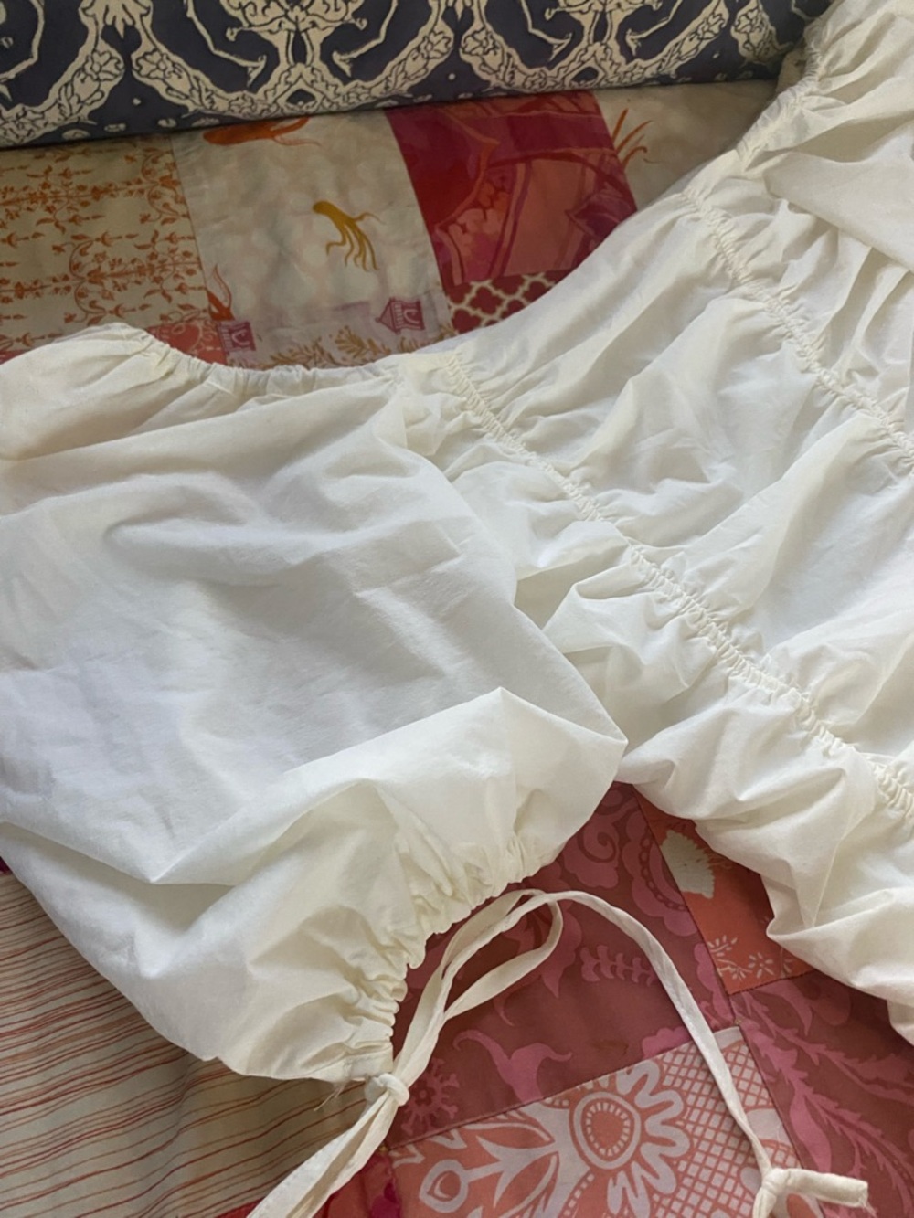 Alpha & Omega White Mini Dress with Puff Sleeve Detail - Picture 3 of 6
